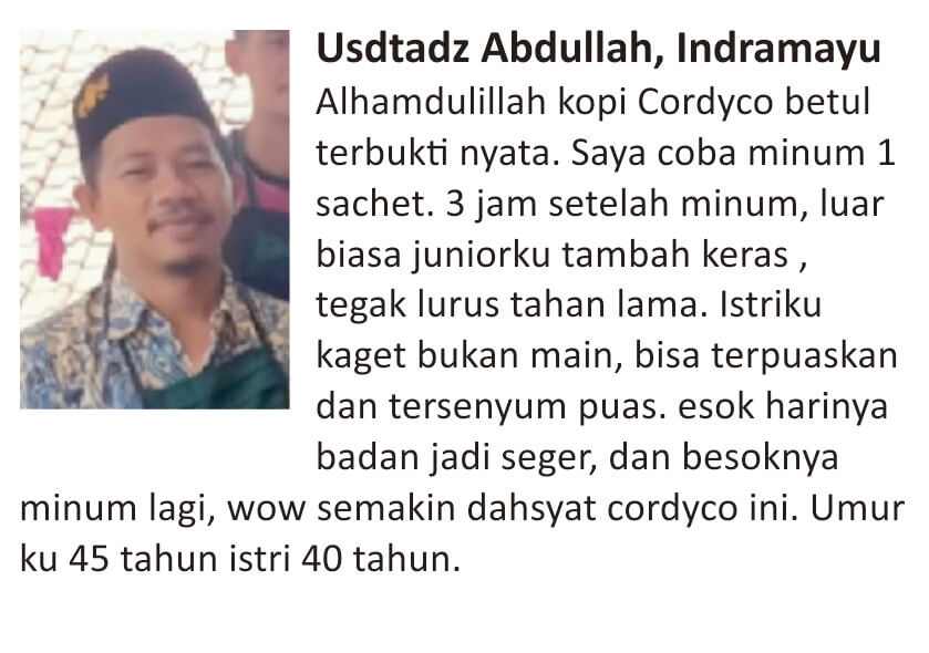 Aceh Barat Daya Testimoni Kopi Cordyco