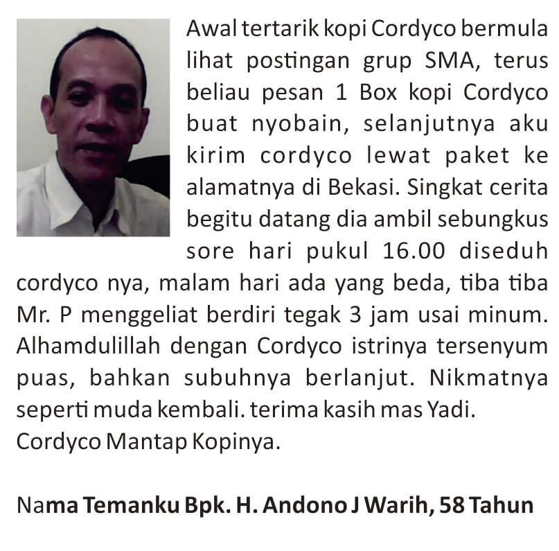 Semarang Testimoni Kopi Cordyco